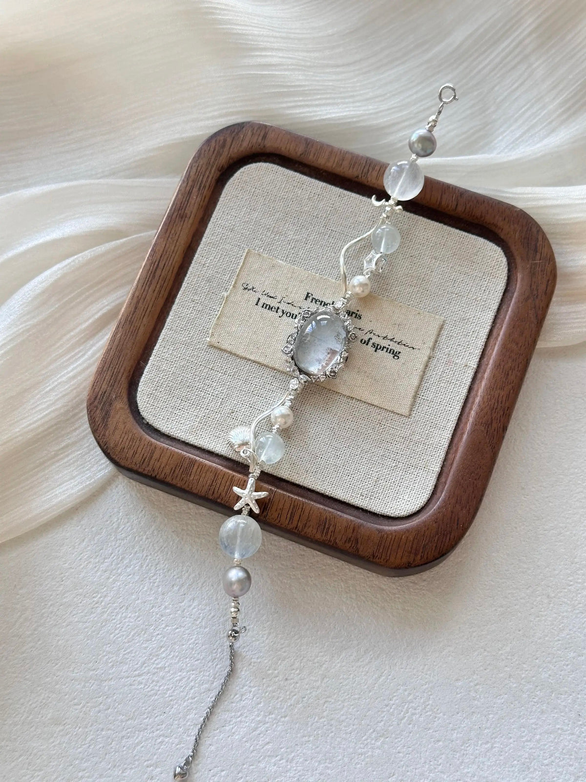 9.Soft Girl Aesthetic Silver Charm Bracelet