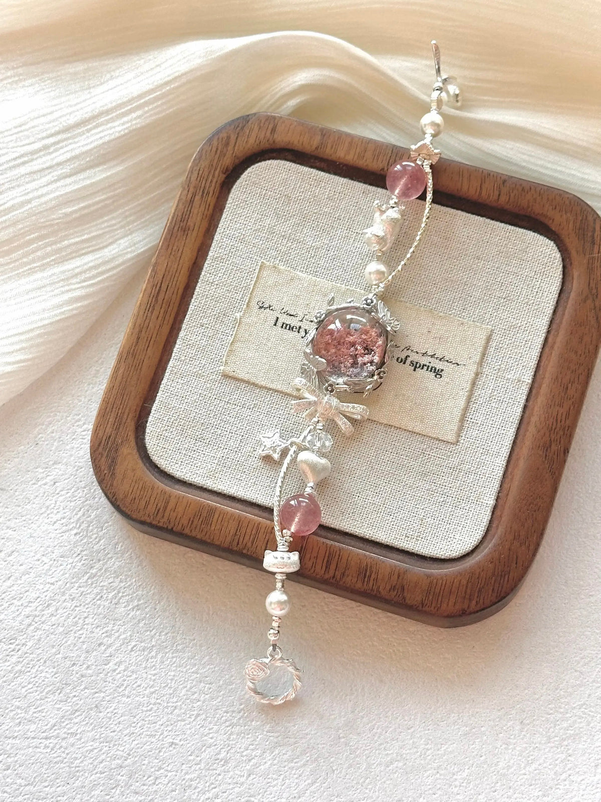 3.Bohemian Transparent Bead Wrist Chain