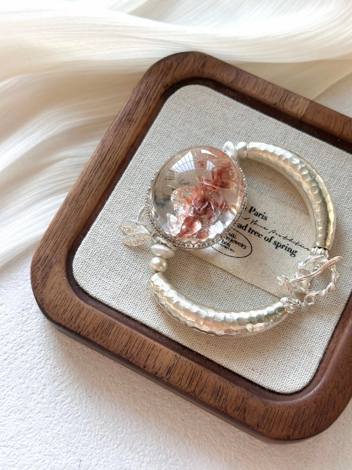 16. Understated Luxury Quartz Bead Bracelet